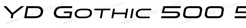 YD Gothic 500 550字体转换